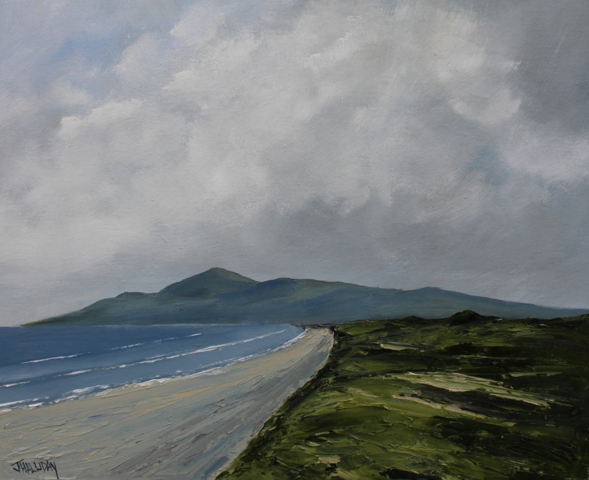 Mourne Mountains from Murlough Bay, Irish Landscape by John Halliday