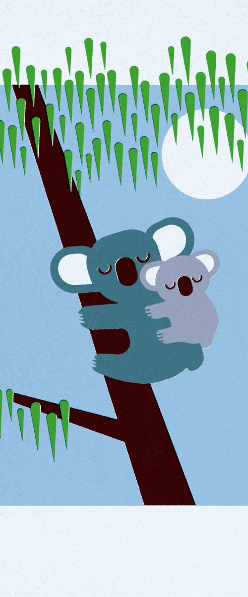 Koala and Cub by Forty Winks Art