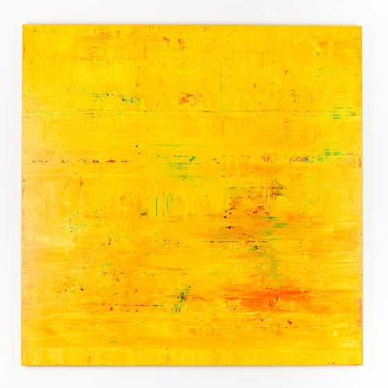 Yellow abstract painting WT843