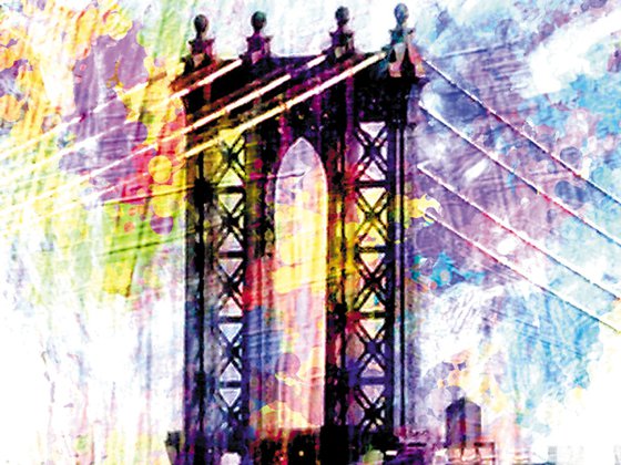 Maromas, Manhattan bridge 2/XL large original artwork