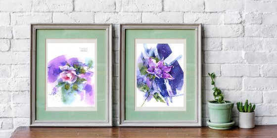 Diptych ‘Violet’