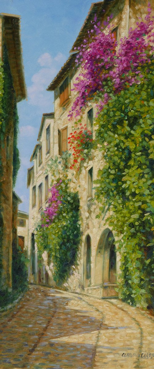Saint Paul de Vence 30x60 cm by Claudio Ciardi
