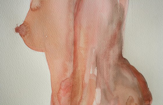 Grace XII. Series of Nude Bodies Filled with the Scent of Color /  ORIGINAL PAINTING