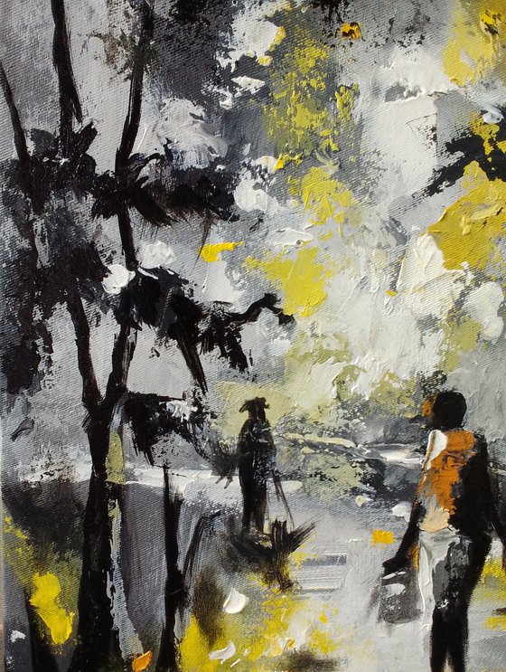 Cold Rainy Night, on the streets art