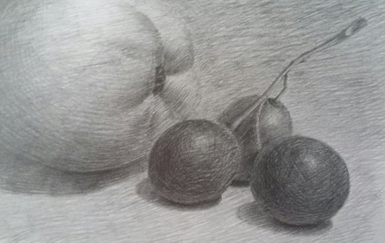 Still life # 7. Original pencil drawing.