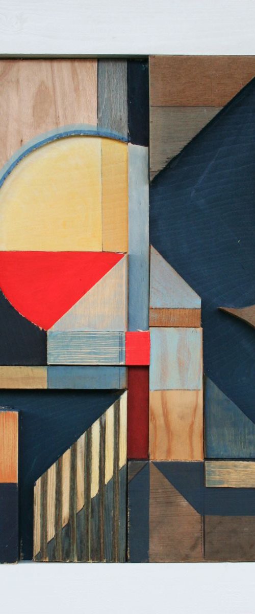 In the Spaces Between (relief construction) by Liam Hennessy