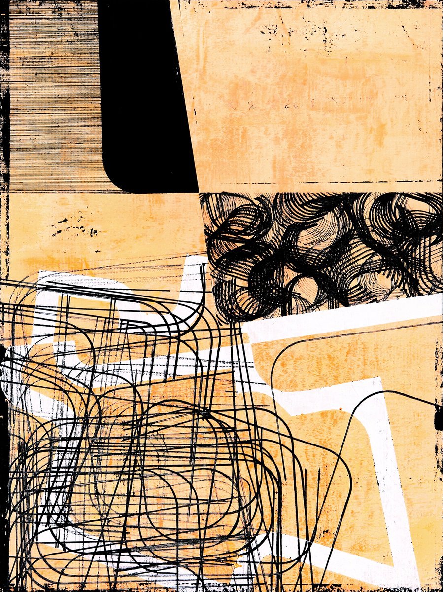 Expressive Collage , Unspoken Story 15. By Petr Strnad, 12 X 16, Artwork For Sale On Artfinder