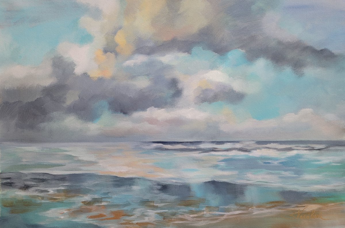 Summer Clouds By Silvia Vassileva, 36 X 24, Artwork For Sale On Artfinder