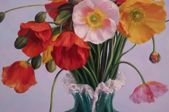 "A heart blooming with poppies"