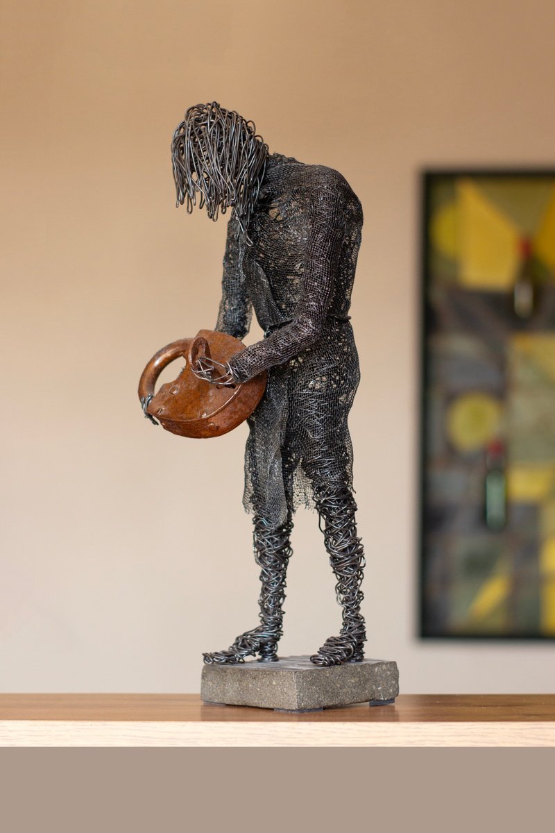 Expressive Sculpture , Unlocking Insight By Karen Axikyan, 7 X 17, Artwork For Sale On Artfinder