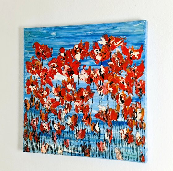 Poppies On Blue Sky 4