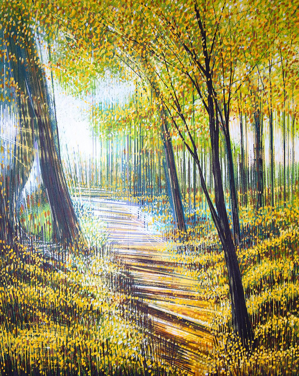  Light Through Autumn Trees By Marc Todd, 24 X 30, Artwork For Sale On Artfinder