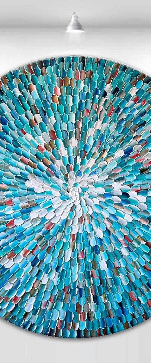 'Crystalus VIII' - 36x36” by Tatiana Georgieva