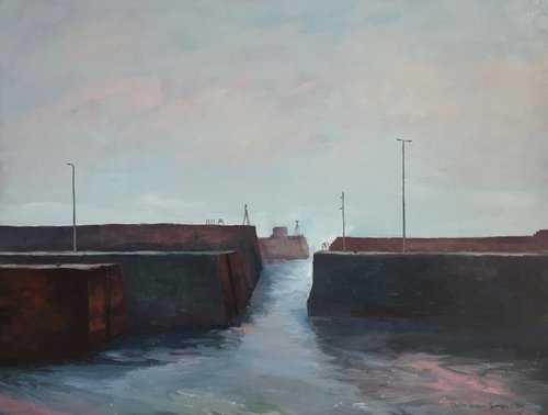 'St Monans Harbour, Calm Day' by Stephen Howard Harrison