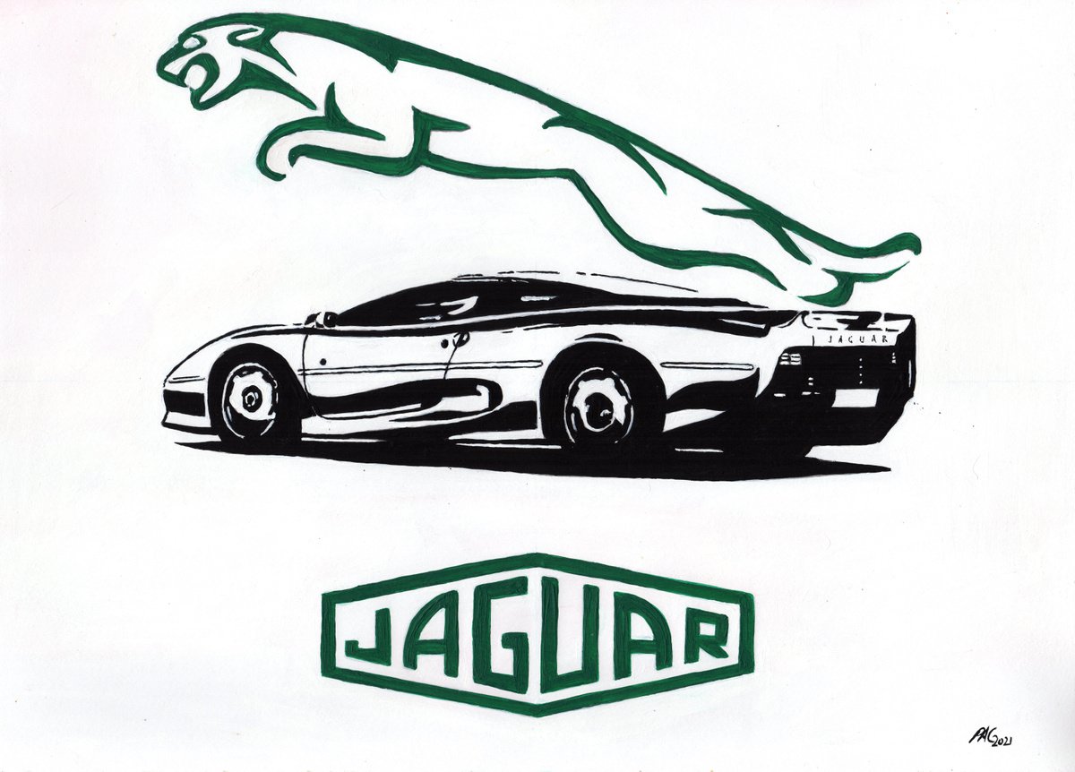 Jaguar xj220 by Paul Cockram