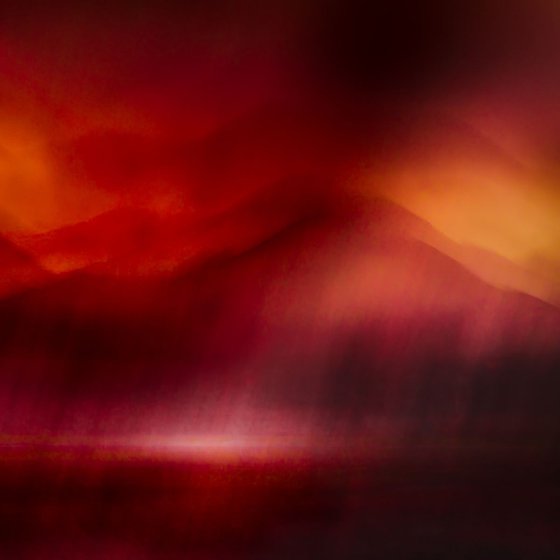 Red Cuillin, Isle of Skye  - Extra large red and orange canvas