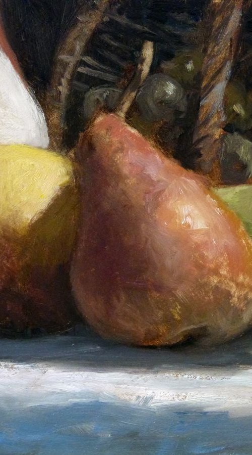 Pears and Bunch of Grapes by Pascal Giroud
