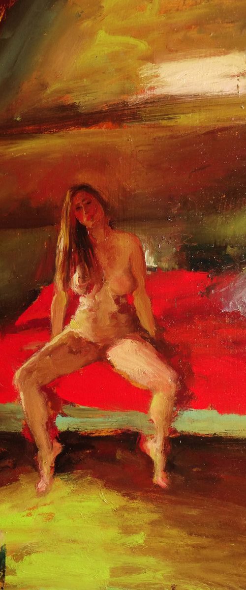 Lucile under the roof by Manuel Leonardi