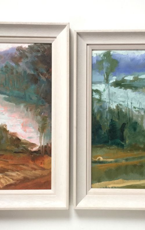 The Same River - dyptych by Lana Verdi