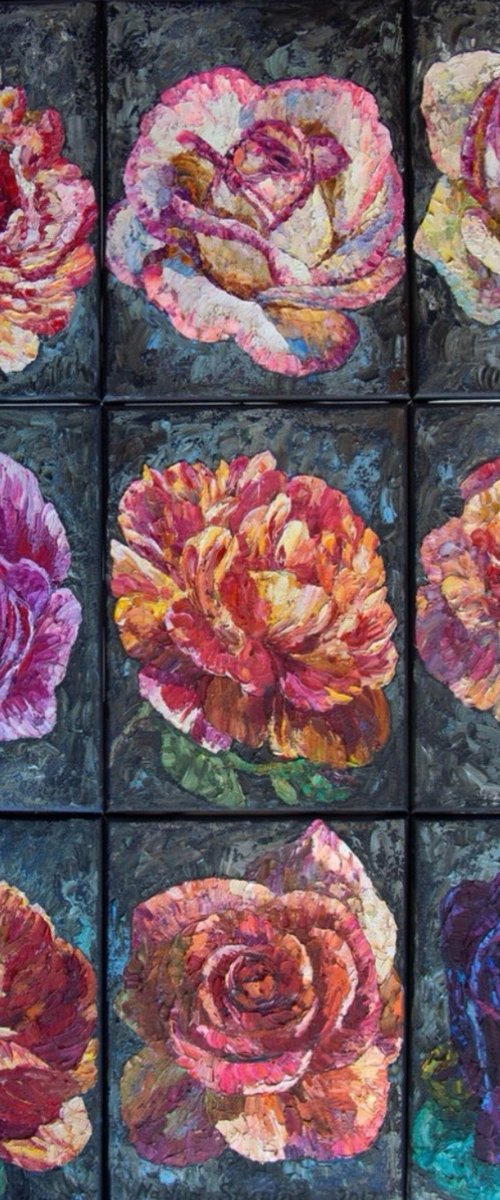 9 Roses by Nadezda Stupina