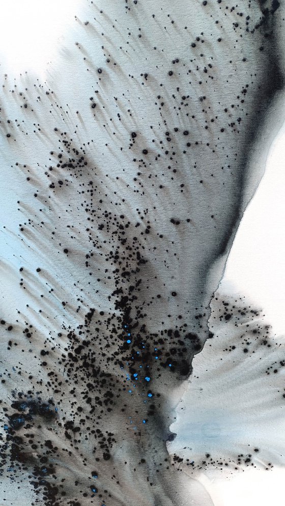 Nature 588 — Abstract Pale Blue Flight