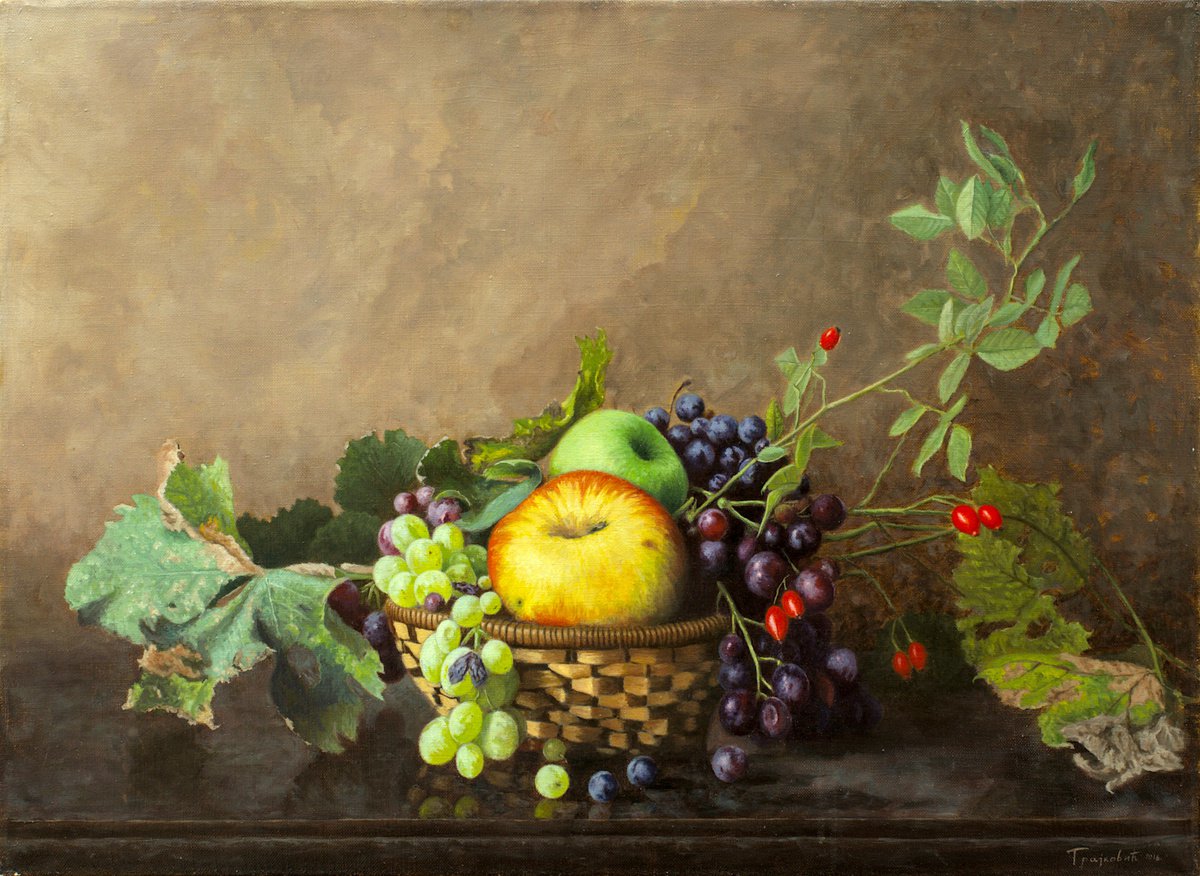 Basket with Fruit by Dejan Trajkovic