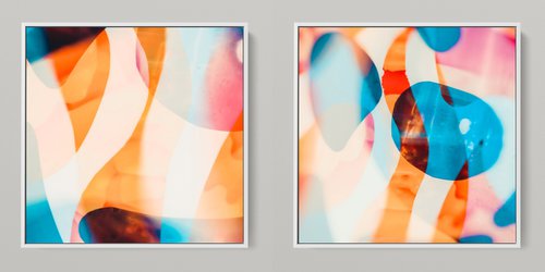 META COLOR IV - PHOTO ART 150 X 75 CM FRAMED DIPTYCH by Sven Pfrommer