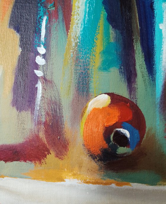 Colorful Market, African Market Art