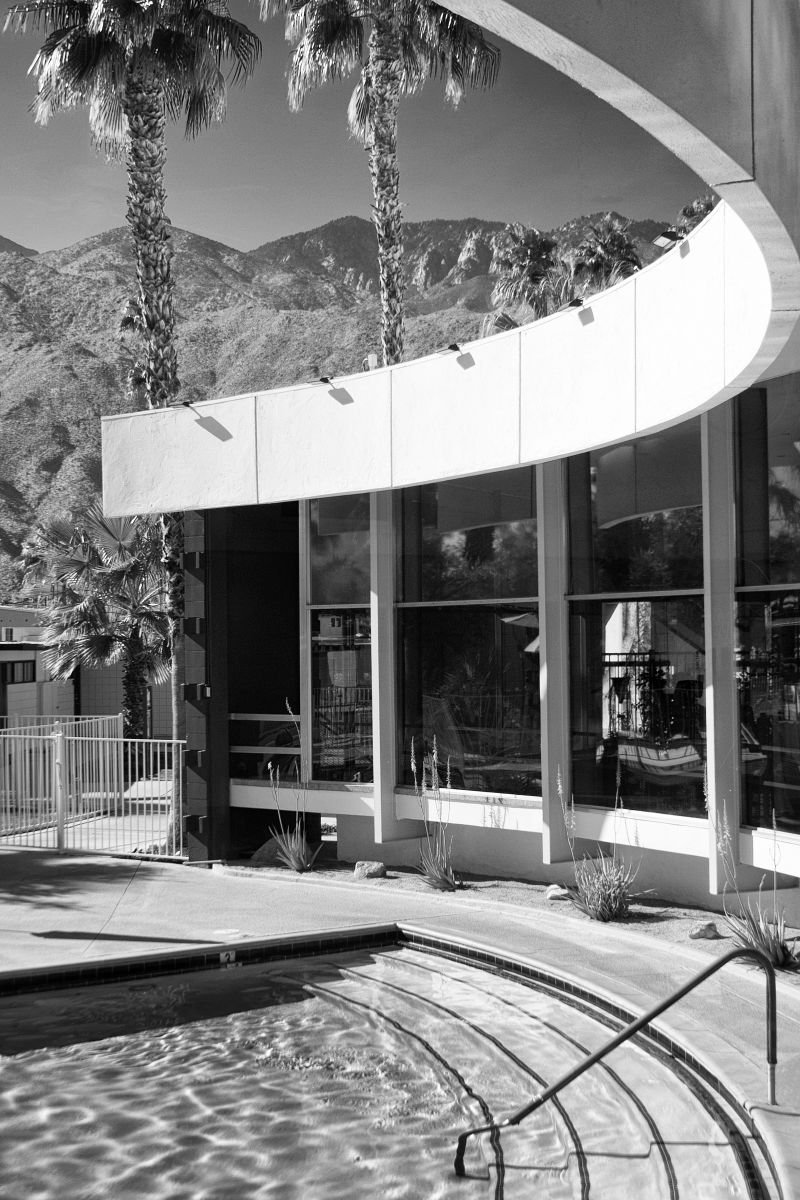 Photorealistic Photograph , Curves Ahead Noir Palm Springs Ca By William Dey, 18 X 26, Artwork For Sale On Artfinder