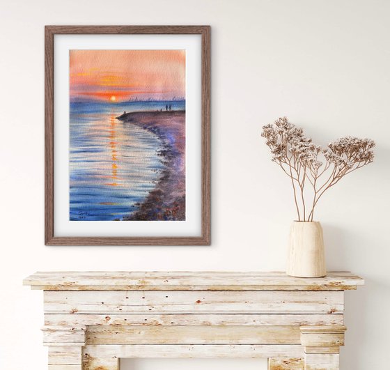 The Aesthetics of a Sunset over the Sea