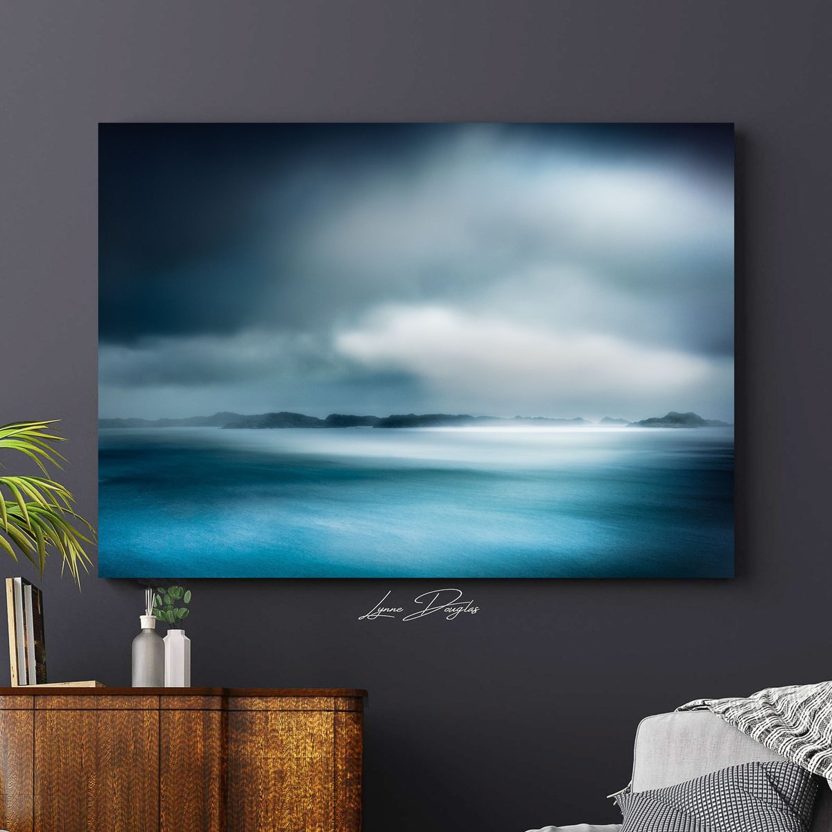 Impressionistic Landscape Photograph By Lynne Douglas, 52 X 36", Let It Rain Another Day...., Original Artwork