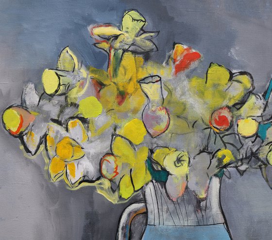 Daffodils and bananas