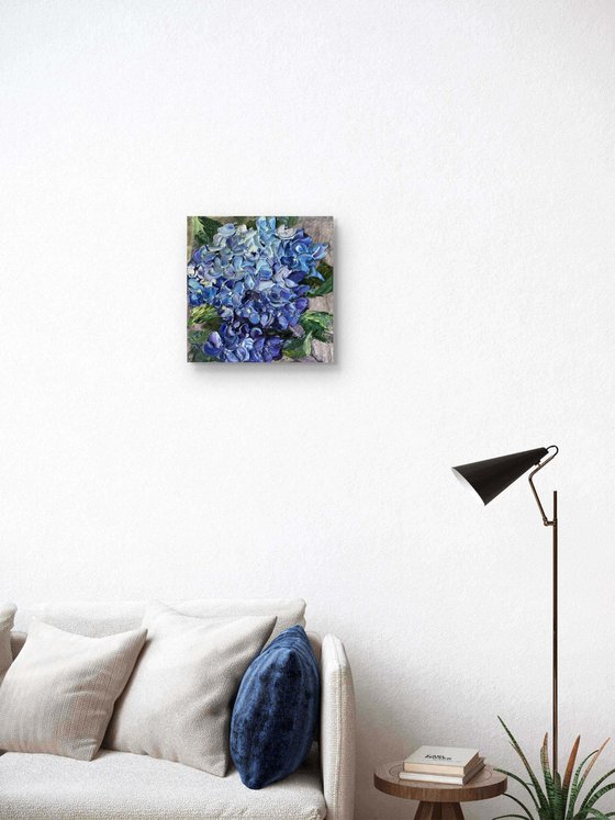 Mountain Hydrangea — Small Blue Floral