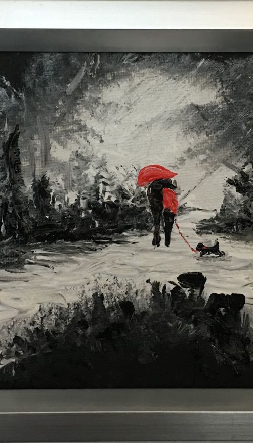 Under the red umbrella by Marja Brown