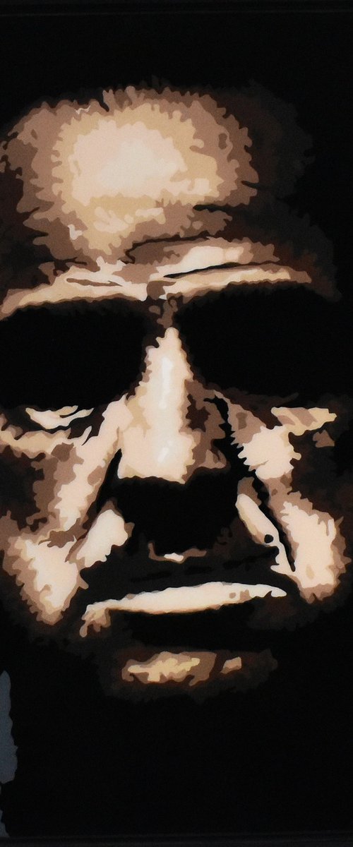 Vito Corleone framed original painting by Robert Kerr