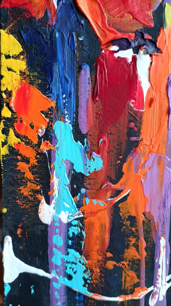 Yacht racing in bright colors