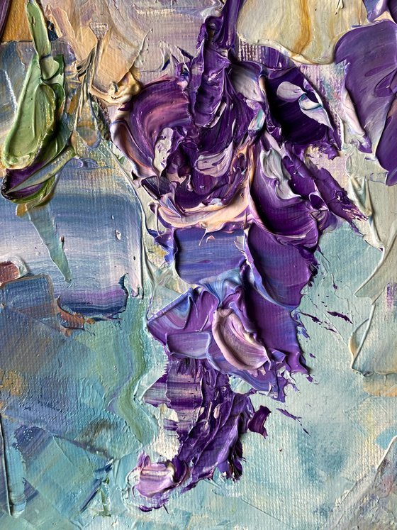 Wisteria Blossoms – Textured Floral