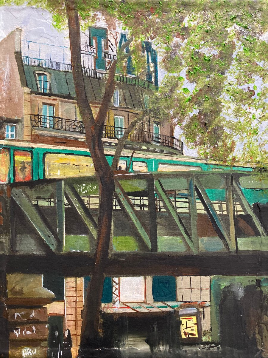 A Busy Morning In Paris, France By Andrew Reid Wildman, 10 X 12, Artwork For Sale On Artfinder