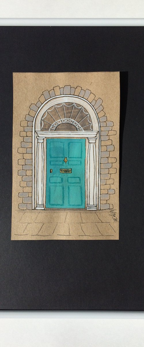 Turquoise door. by Olga Ivanova