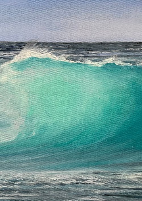 A turquoise wave by Aflatun Israilov