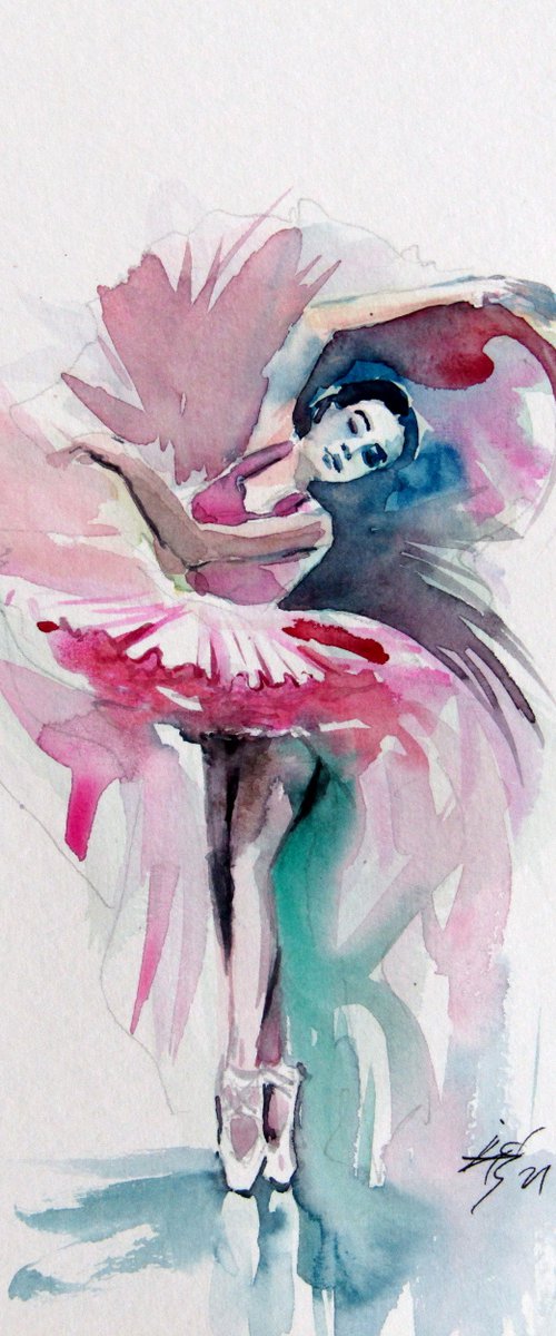 Ballerina in pink by Kovács Anna Brigitta