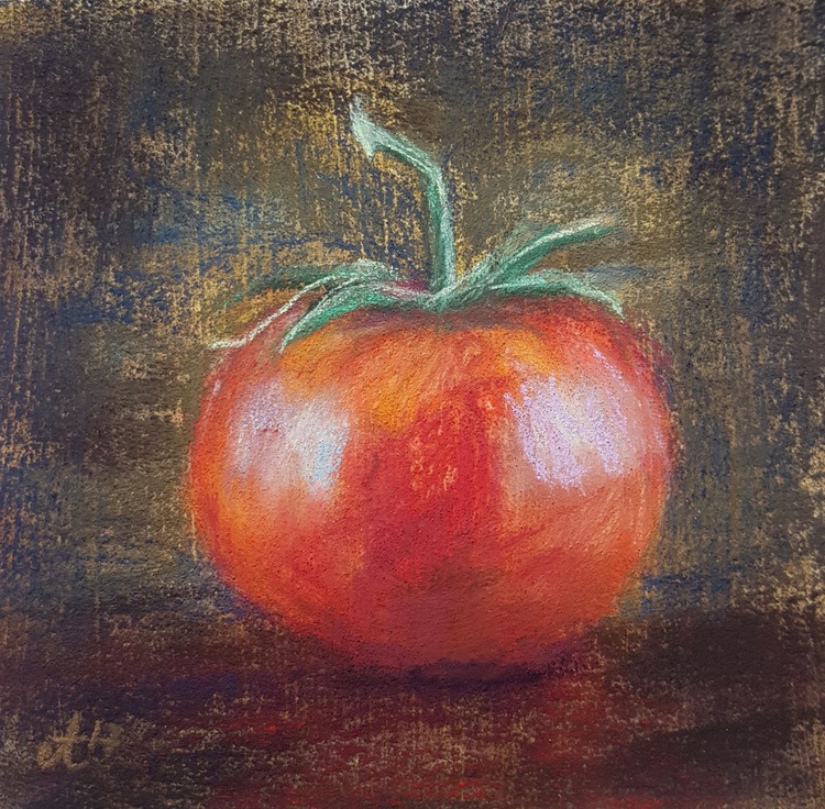 Tomato Original Soft Pastel Painting Miniature Artfinder