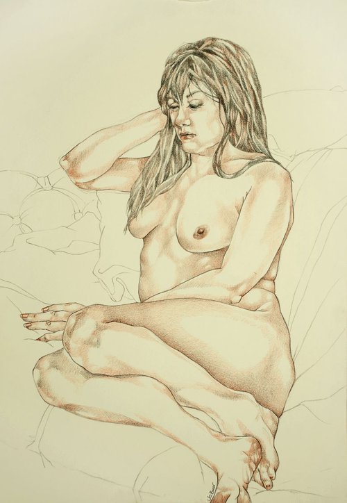 life drawing by Jo Beer