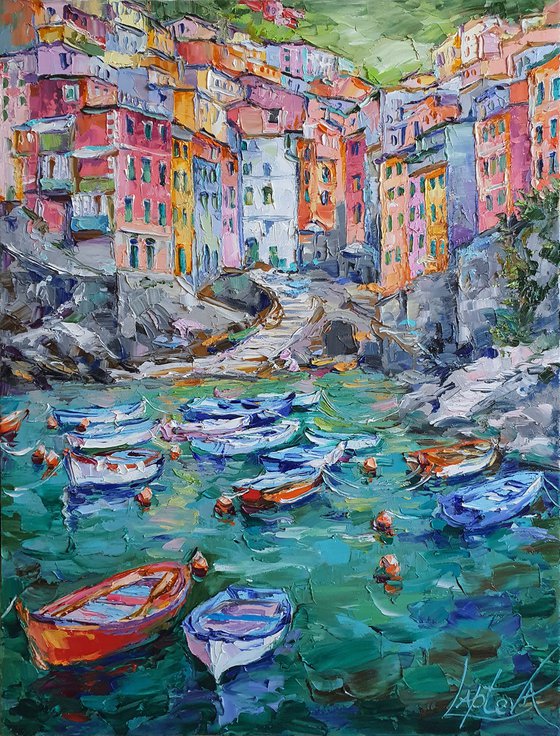 Riomaggiore, Italian landscape, Cinque Terre