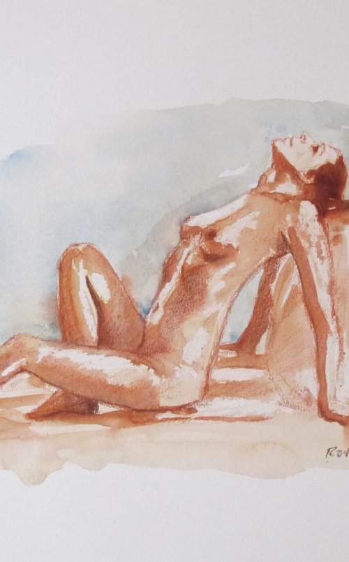 reclining female nude by Rory O’Neill