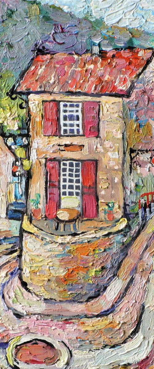 House in Beynak. by Nikifor Swiristuhin