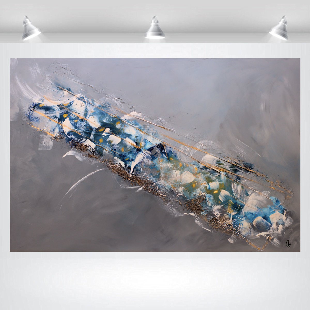 Abstract Acrylic Painting By Edelgard Schroer, 59 X 39, Catch A Star 2, Original Artwork