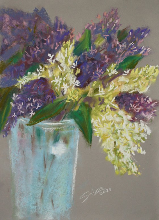 Lilac in a Vase /  ORIGINAL PAINTING