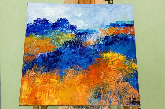 Blue-Orange Landscape