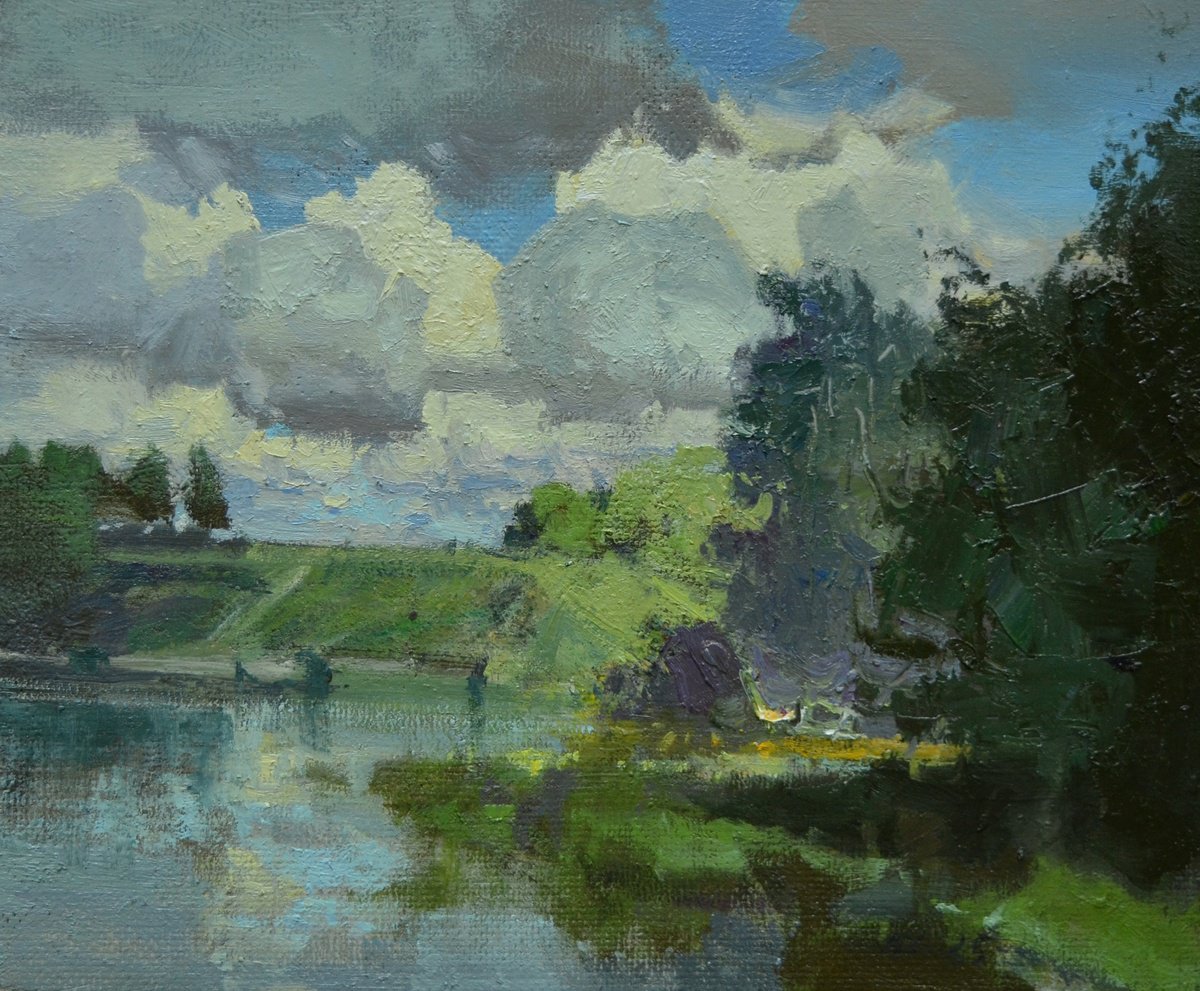 Drifting Clouds By Vytautas Laisonas, 12 X 10, Artwork For Sale On Artfinder